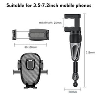 Flexible Car Phone Holder 📱 | Magnetic Mirror Mount with Adjustable Angles 🚗✨